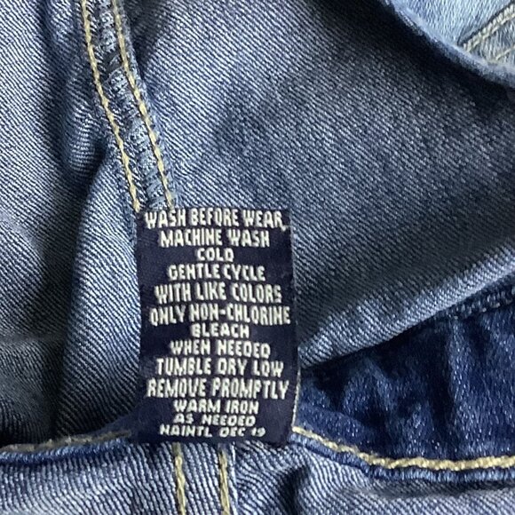 Vanilla Star Girls Denim Shortalls Adjustable Size 8 Jean Bib Overalls Pockets - Picture 4 of 15